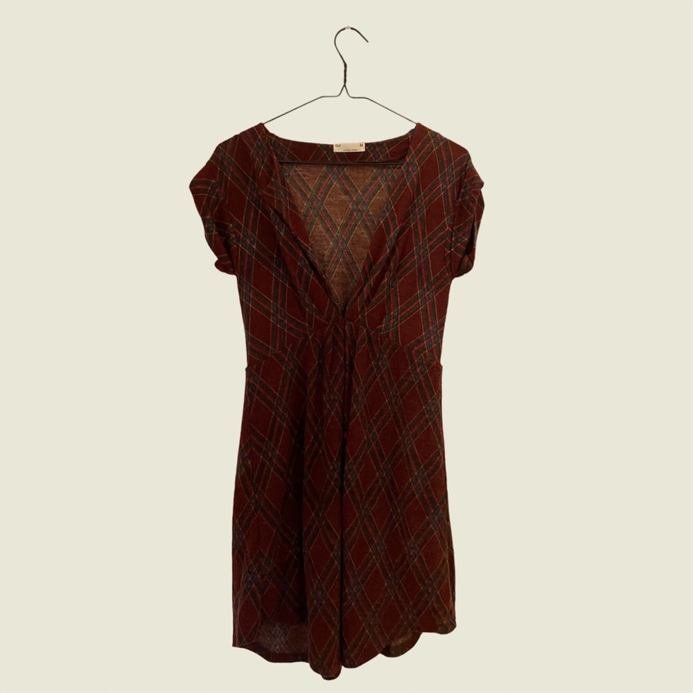PLAID MINI DRESS